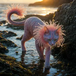 Cat + Sea anemone